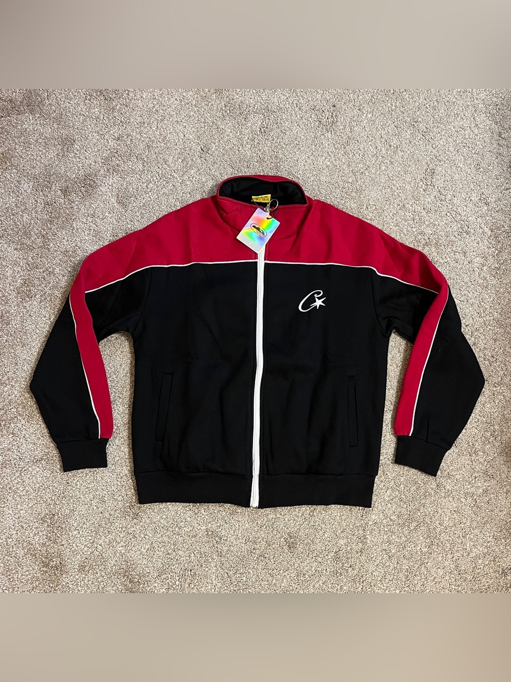 NWT $160 Cortiez Shottas London Streetwear Authentic Full Zip Jacket Sz Small